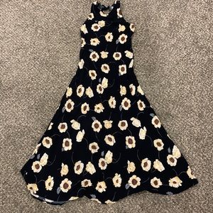Vintage California poppy maxi dress